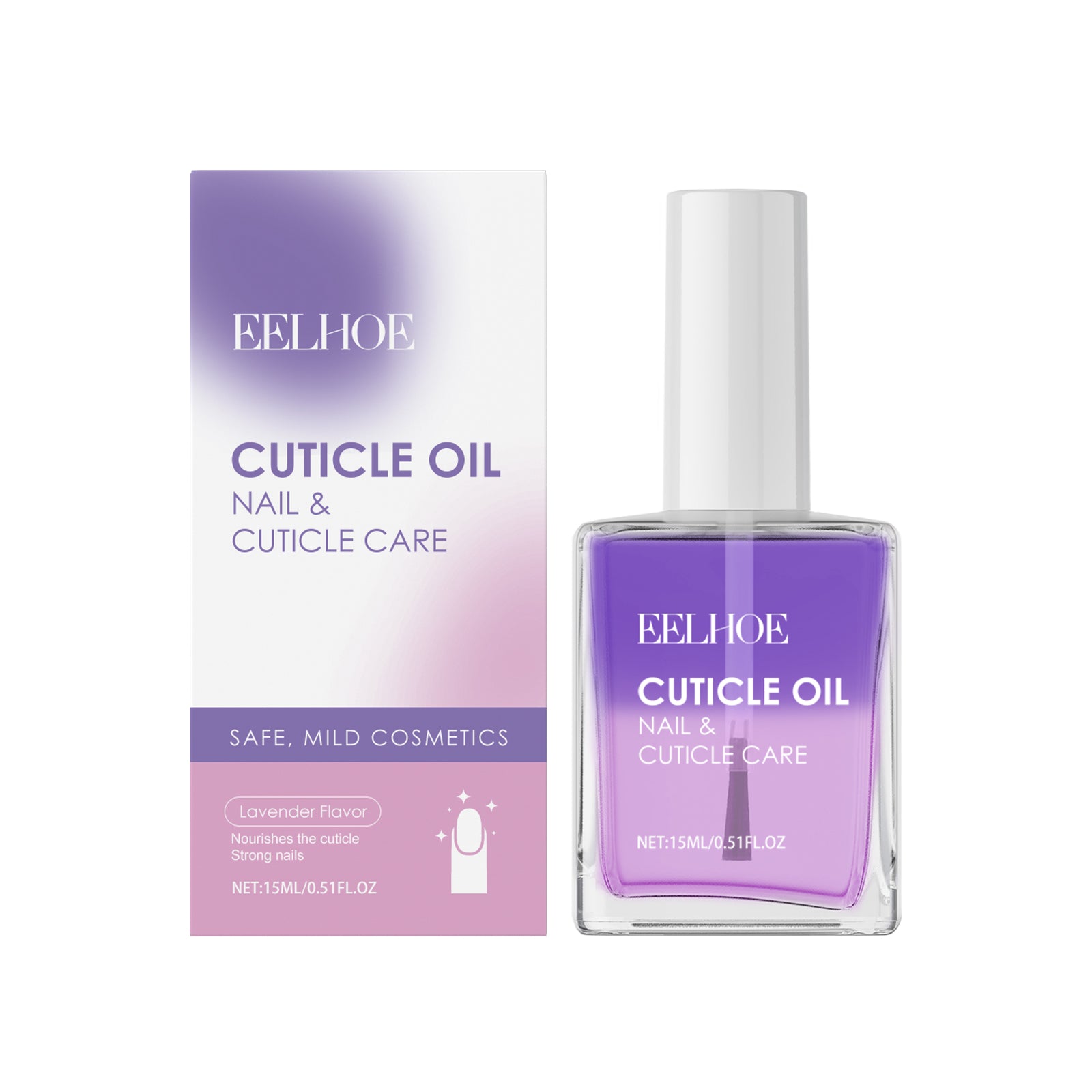 EELHOE Double-Layer Nail Cuticle Oil For Nail Cuticle Repair, Moisturizing And Softening Nail Surface Care Oil